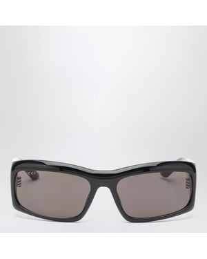 Gucci Rectangular Acetate Sunglasses - Grey
