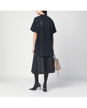 Balenciaga Painted Vintage Oversize T-Shirt in Black | Lyst