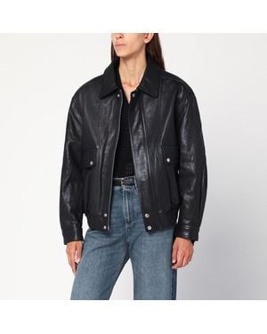 DUNST Bomber in pelle - Nero