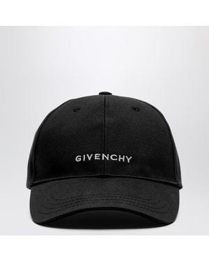 Givenchy Cappello nero in cotone con logo