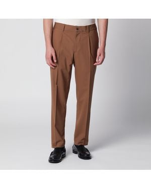 Santaniello Siena Earth-Colored Trousers - Brown