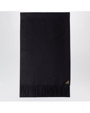 Prada Silk And Cashmere Scarf - Black