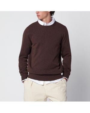 Drumohr Crew-Neck Sweater - Brown