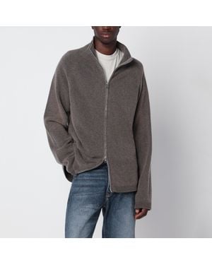Our Legacy Line Zip Cardigan Aus Merinowolle - Grau