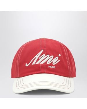Ami Paris Signature Cap - Red