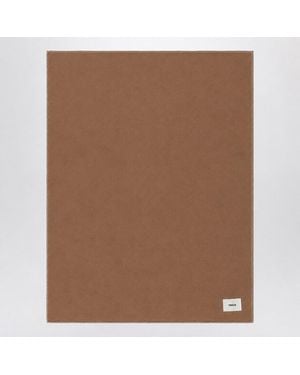 Tekla Lambswool Blanket - Brown