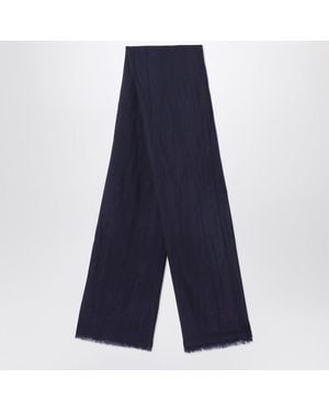 Destin Schal Aus Marineblauer Wolle
