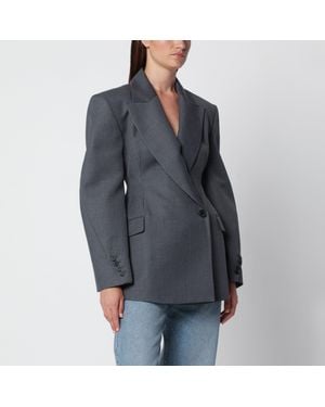 Source Unknown Martha Double-Breasted Jacket - Grey
