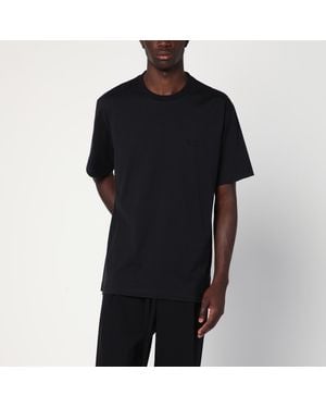 Y-3 Cotton T-Shirt With Logo - Black