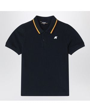 K-Way Jude Blue Polo In Cotton Piqué