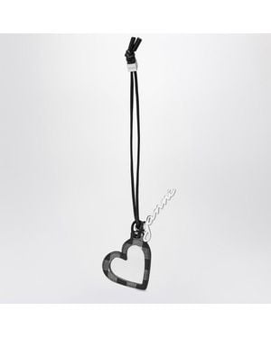 Ganni Heart-shaped Mirror Bou - Black