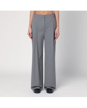 Loulou de Saison Wide Gray Wool Pants