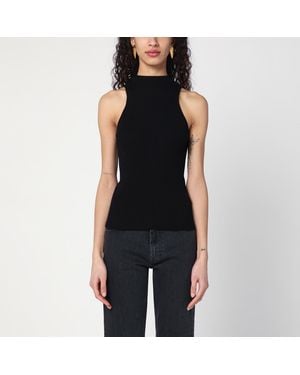 Roberto Collina Ribbed Tank Top - Black