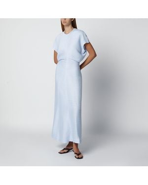TOTEME Sky Fluid Satin Dress - Blue