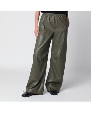 MM6 by Maison Margiela Khaki Wide-Leg Trousers - Green