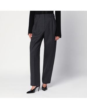 Givenchy Grey Wool Trousers - Black