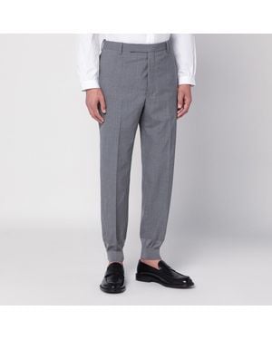 Prada Wool Jogger Trousers - Grey