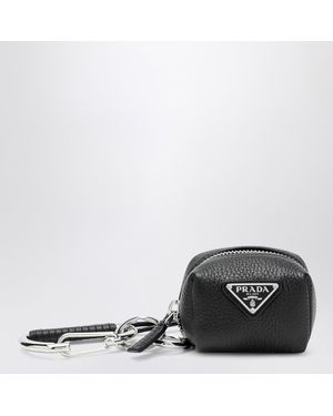 Prada Leather Bag Charm - Black
