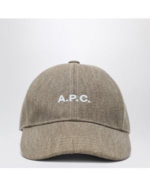 A.P.C. Charlie Baseball Cap Dark - Grey