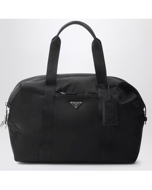 Prada Sac De Voyage En Re-Nylon Et Saffiano Noir
