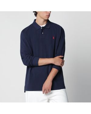 Polo Ralph Lauren Polo Custom Slim-Fit En Coton Bleu