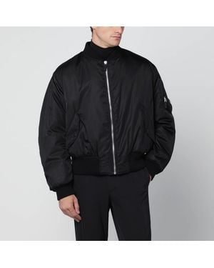 Prada Padded Re-Nylon Bomber Jacket - Black