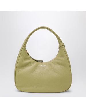 Prada Borsa hobo piccola in pelle color pistacchio - Verde