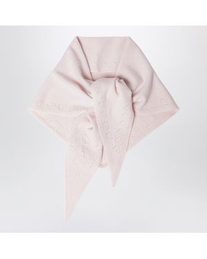 Chloé Écharpe Triangulaire Rose Iconique En Laine