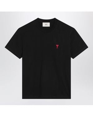 Ami Paris Ami De Coeur T-Shirt - Black