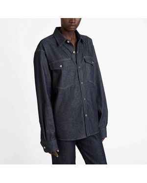 JW Anderson Oversize-Denimhemd - Blau