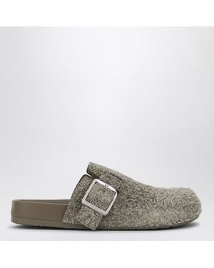 Loewe Ease Buckle Mule - Grey