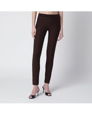 Gucci Gg Jacquard Jersey Leggings - Black