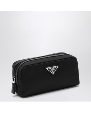 Prada Re-Nylon Beauty Case With Logo - Black