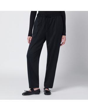 MM6 by Maison Margiela Wool-Blend Trousers - Black