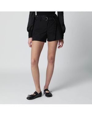 Sacai Woolblend Shorts - Black
