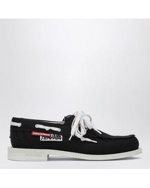 Magliano X D2 Schwarze Stoffbootsschuhe