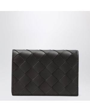 Bottega Veneta Intrecciato Business Card Holder - Black