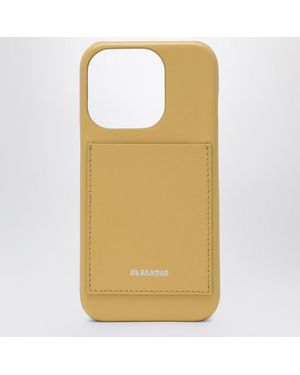 Jil Sander Coque Jaune Pour Iphone 15 Pro Max Avec Logo