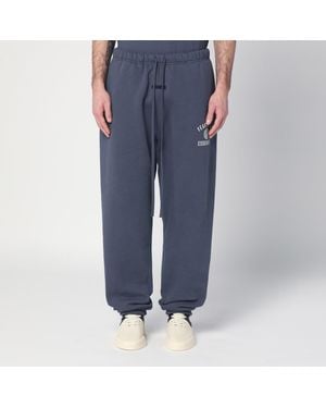 Fear Of God Navy jogging Trousers With University Logo - Blue