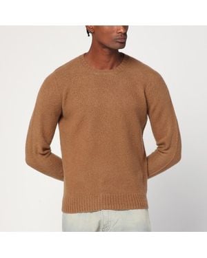 Drumohr Hellbrauner Pullover Aus Lammwolle