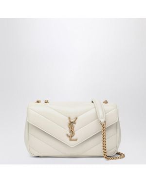 Saint Laurent Sac Loulou Petit En Cuir - Neutre