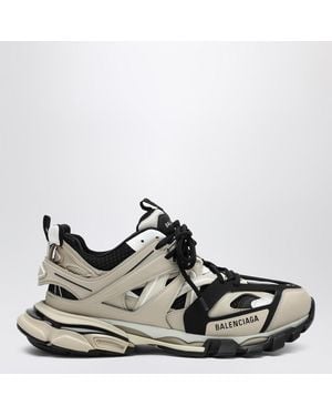 Balenciaga Track /black Mesh And Nylon Trainer - Brown