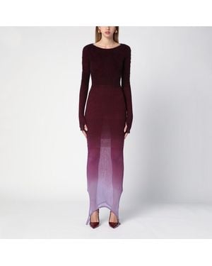 The Attico Abito trasformabile /burgundy in misto nylon - Viola
