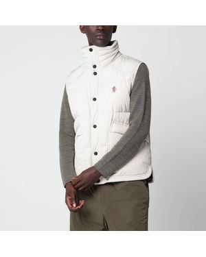 Moncler Gilet Trapuntato Bianco - Grigio