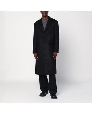 NAMACHEKO Cappotto monopetto in panno di lana - Nero