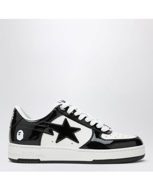 A Bathing Ape Weiße/Schwarze Sta #1 Sneakers