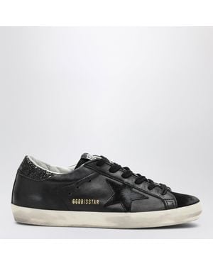 Golden Goose Super-Star Rhinestone-Embellished Trainers - Black