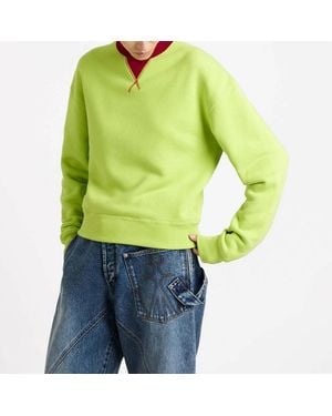 JW Anderson Lime/ Crewneck Sweatshirt - Green