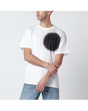 MM6 by Maison Margiela T-Shirt With Spray Print - Grey