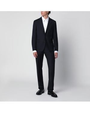 Tagliatore Single-Breasted Wool Suit - Black